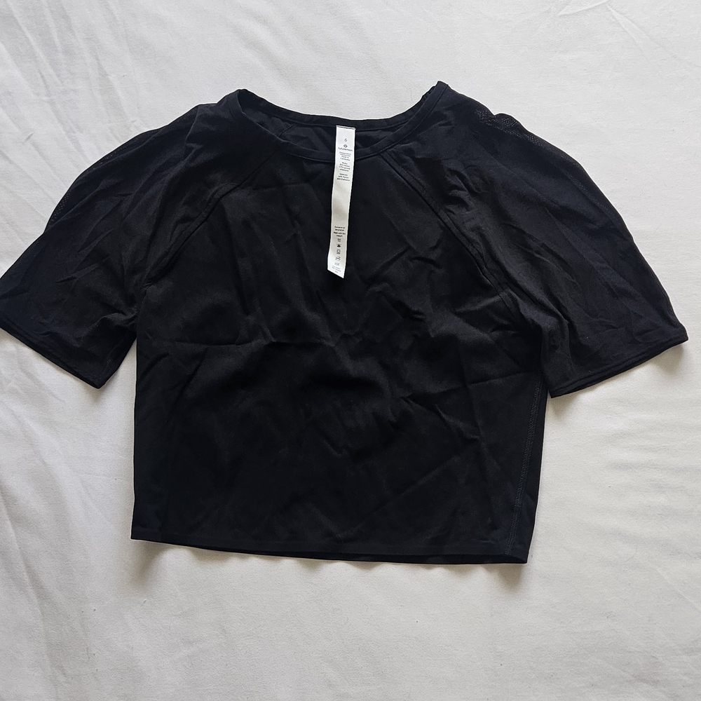 Lululemon Athletica Black Crop Top